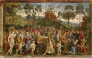 モーセの旅、1481-83年頃 作： Pietro Perugino